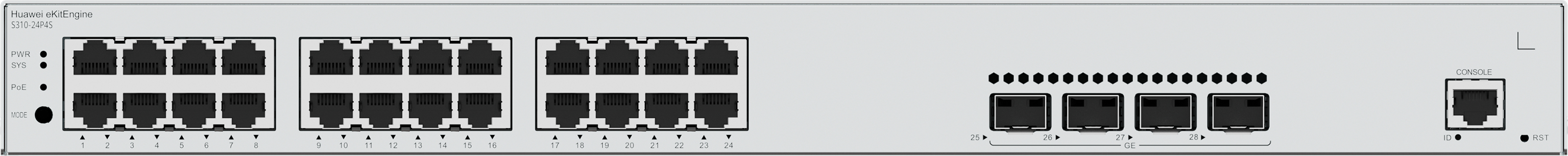 Netzwerk-Switch, 24-Port, Gigabit, Rack-Mmount, Ethernet