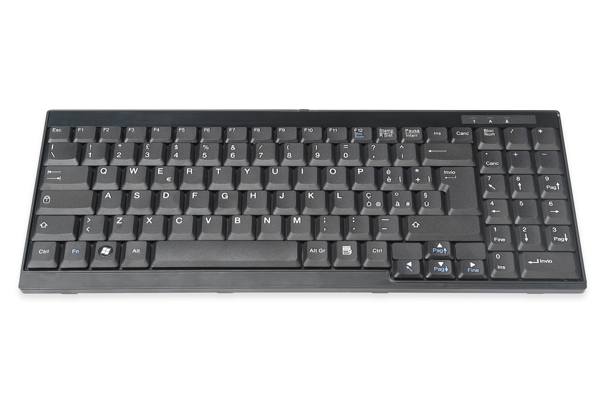 DIGITUS DS-72000IT Tastatur passend für DIGITUS TFT-Konsolen, italienisches Layout DIGITUS DS-72000IT Tastatur passend für DIGITUS TFT-Konsolen, italienisches Layout