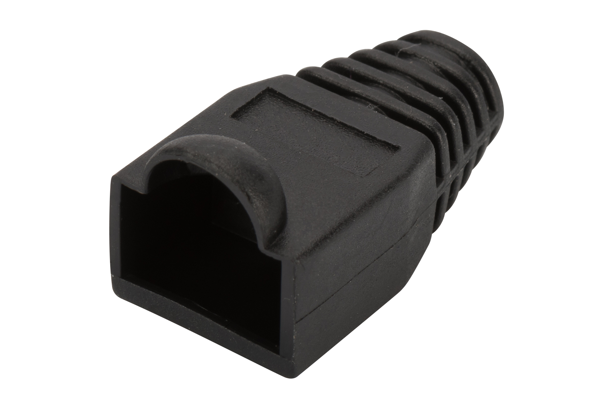 Kabeladapter, RJ45 Stopfen, Gummi/Halter, Schwarz, Kabelverbindung