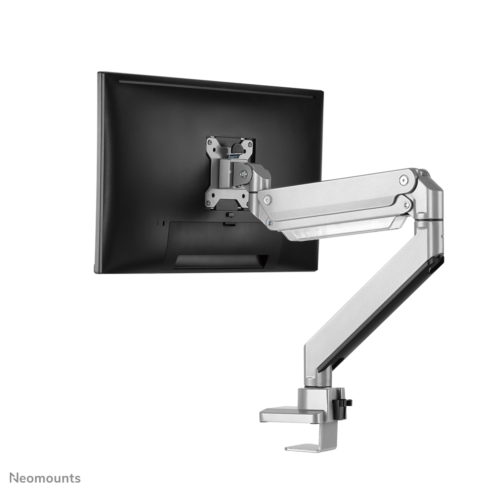 Neomounts Select Flachbild Tischhalterung - Klemme /Bolzen - 15 kg - 25,4 cm (10 Zoll) - 81,3 cm (32 Zoll) - 100 x 100 mm - Silber