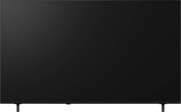 flacher Bildschirm, Fernseher, schwarz, LED, Ständer