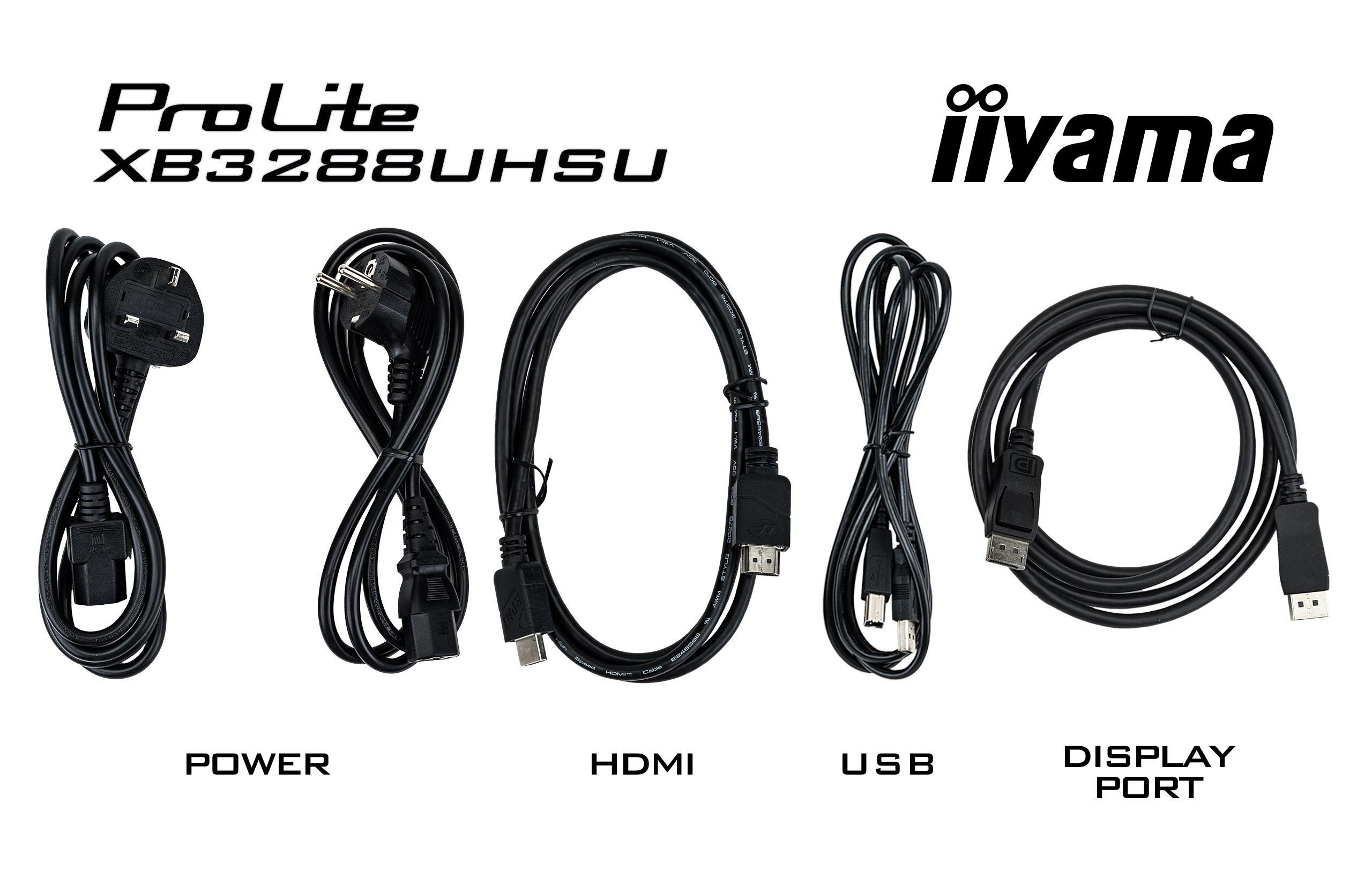 IIYAMA Monitor XB3288UHSU-B5 Adapter, Elektronik