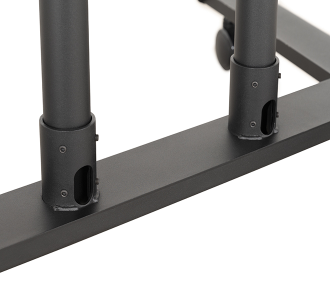 B-TECH Large Flat Screen Trolley / Floor Stand (VESA 600 x 400) - 1.6m Ø50mm Poles BT8504/BB V2