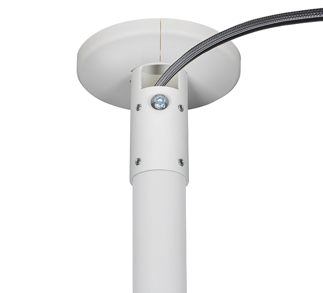 B-TECH SYSTEM V - CCTV Ceiling Mount for Extra-Large Dome Surveillance Cameras - 1m Ø38mm Pole BT5961-FD100/W B-TECH SYSTEM V - CCTV Ceiling Mount for Extra-Large Dome Surveillance Cameras - 1m Ø38mm Pole BT5961-FD100/W