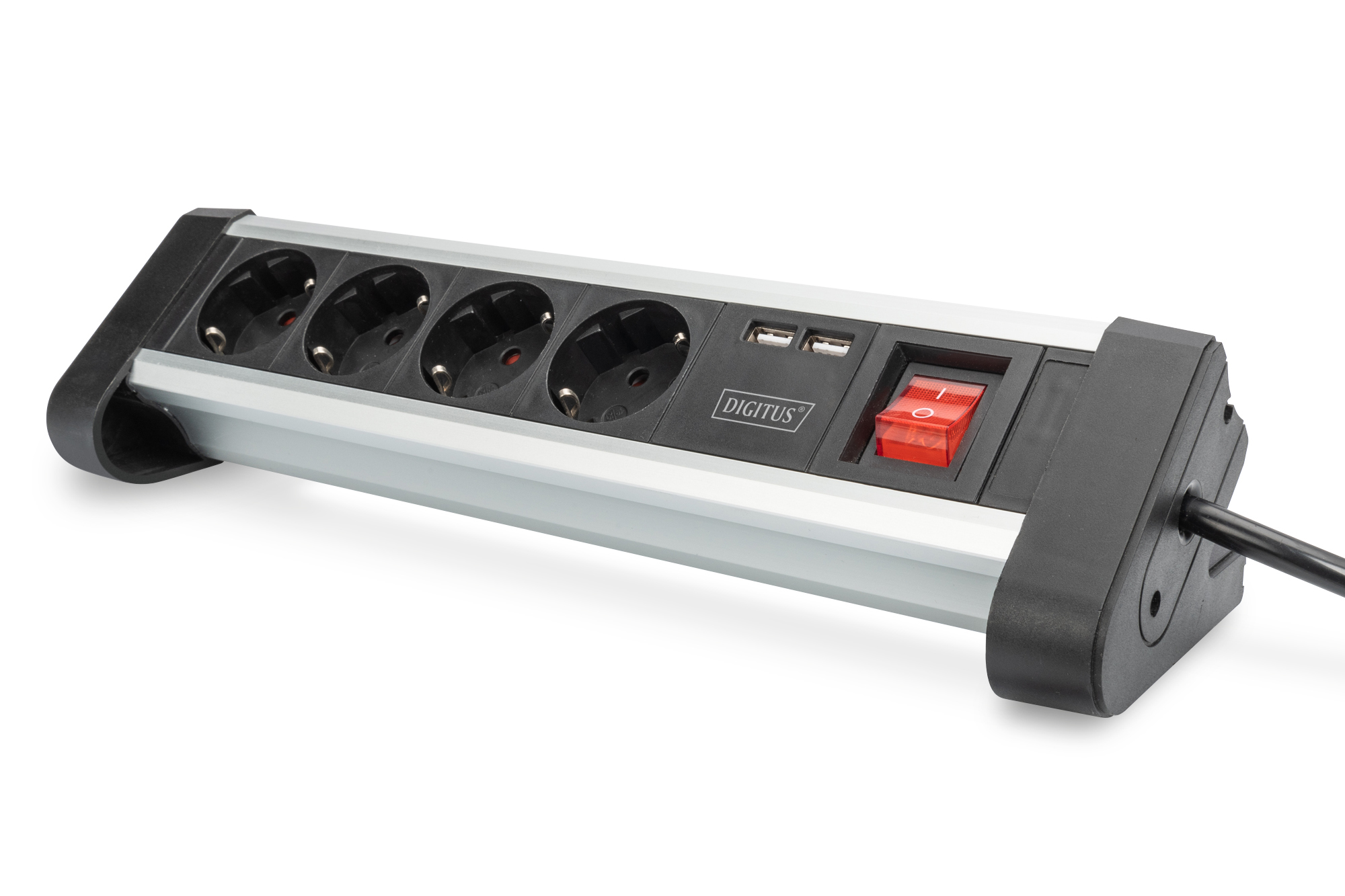 Steckdosenleiste, Mehrfachsteckdose, USB-Anschlüsse, Schalter, Stromverteiler