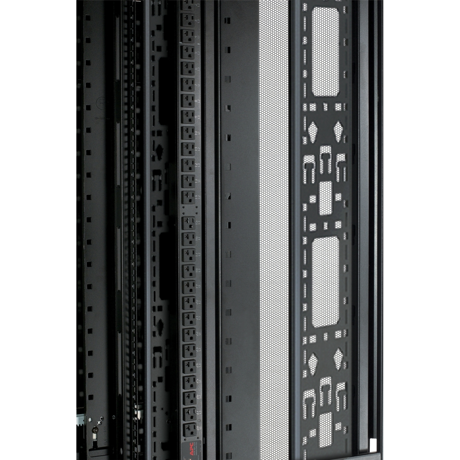 Rack, Server-Rack, Schrank, Metall, Belüftungspanel