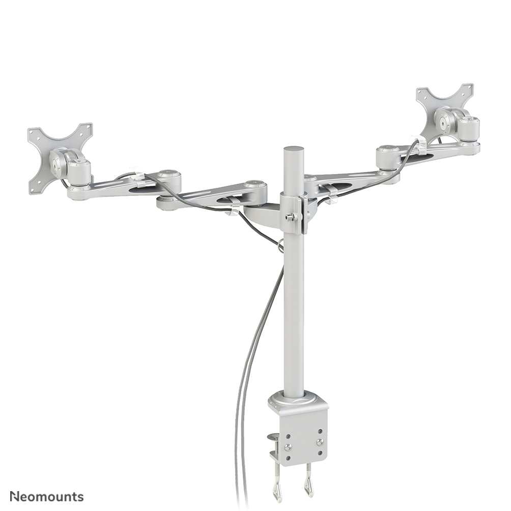 Neomounts Monitor-Tischhalterung - Klemme - 6 kg - 35,6 cm (14 Zoll) - 68,6 cm (27 Zoll) - 100 x 100 mm - Silber