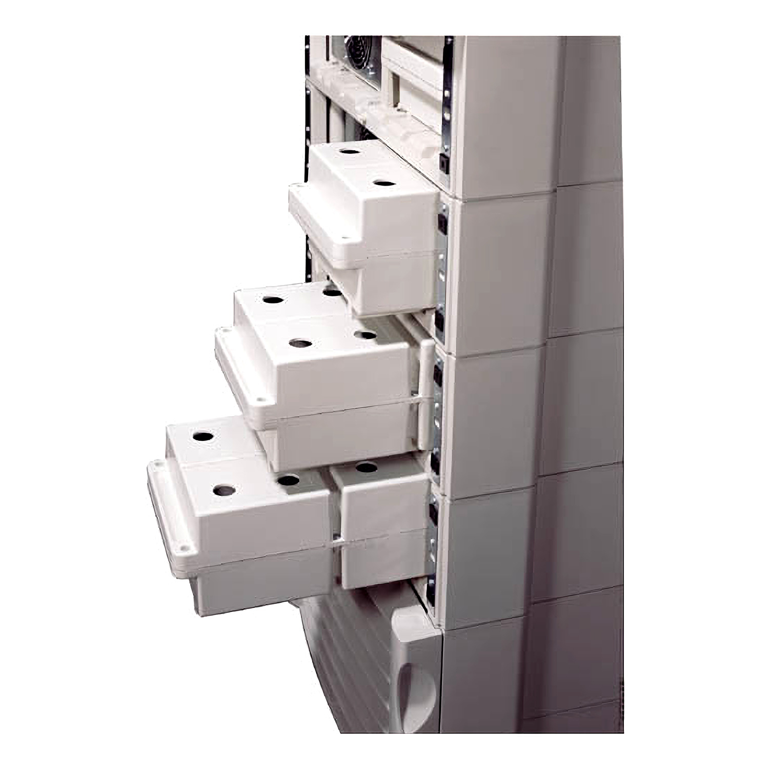 Kabelkanal, Verteilerkasten, Steckverbinder, Schaltschranksystem, Schienensystem