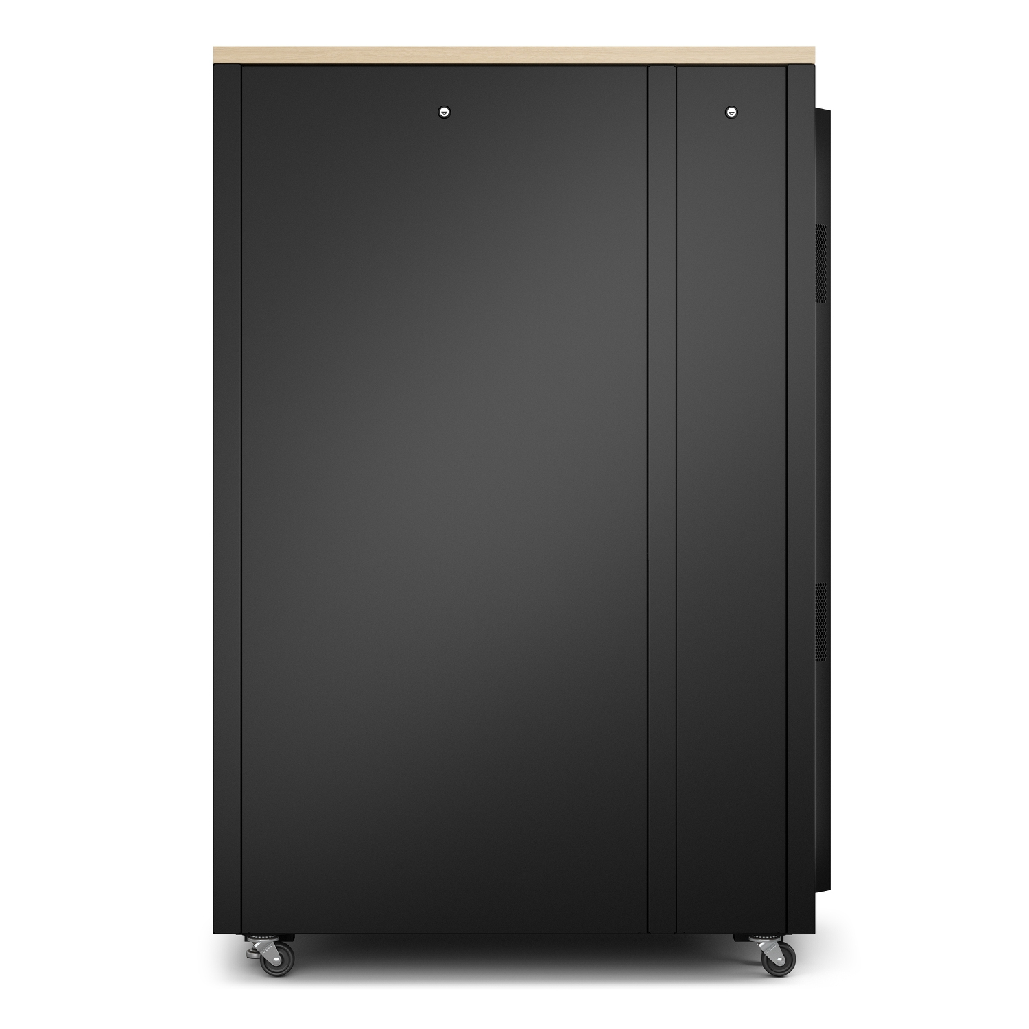 server, cabinet, schwarz, metall, räder