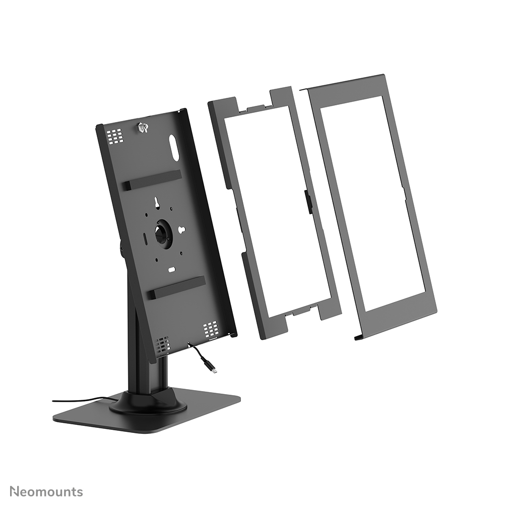 Monitorständer, Duale Verlängerung, Montagerahmen, Kabel sichtbar, Neomounts Marke