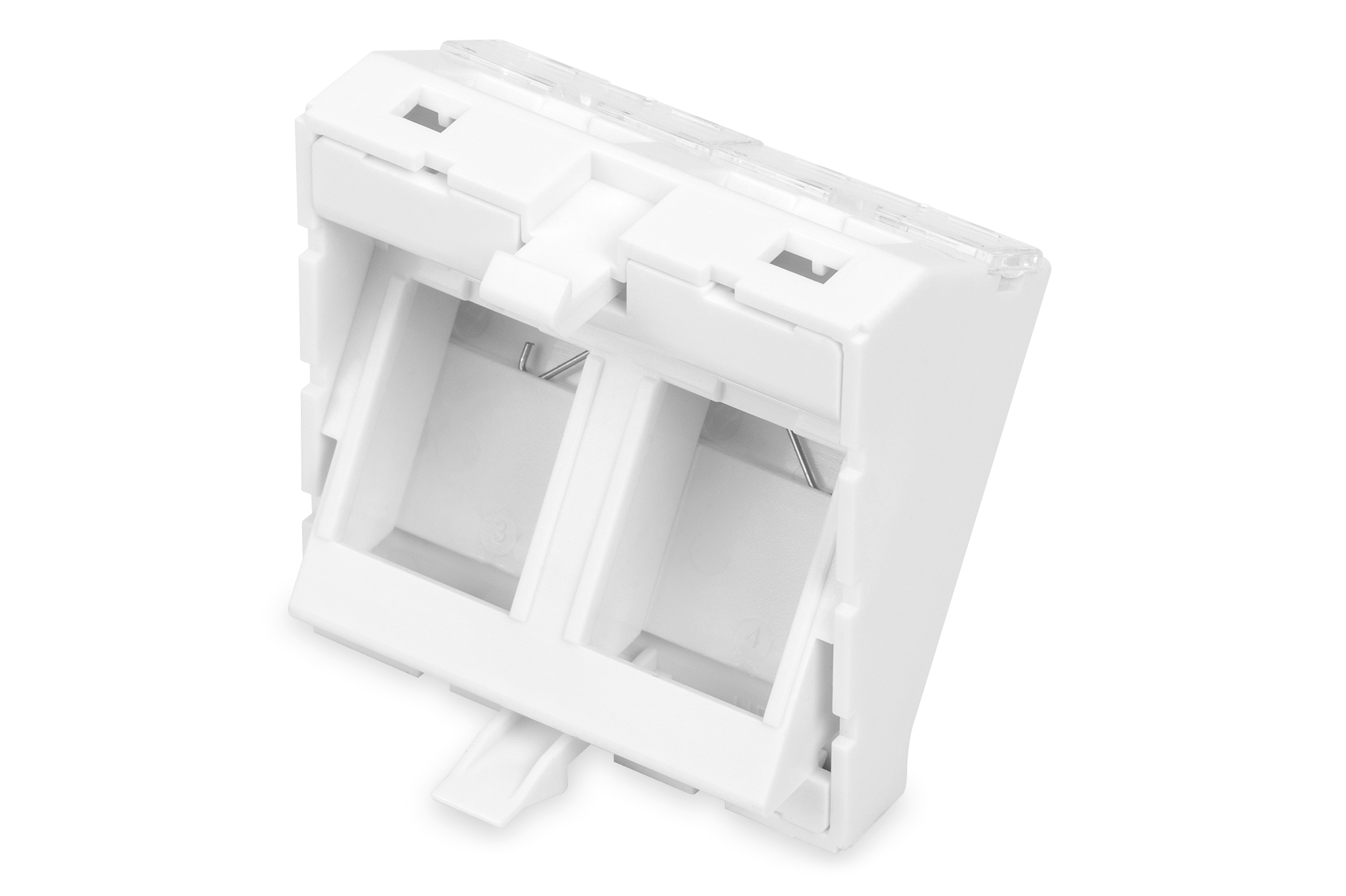 DIGITUS DN-93802-7-SH Frontplatte, 2-Port, 45 x 45 mm, abgewinkelt, für Rahmen DN-93802-5-SH DIGITUS DN-93802-7-SH Frontplatte, 2-Port, 45 x 45 mm, abgewinkelt, für Rahmen DN-93802-5-SH