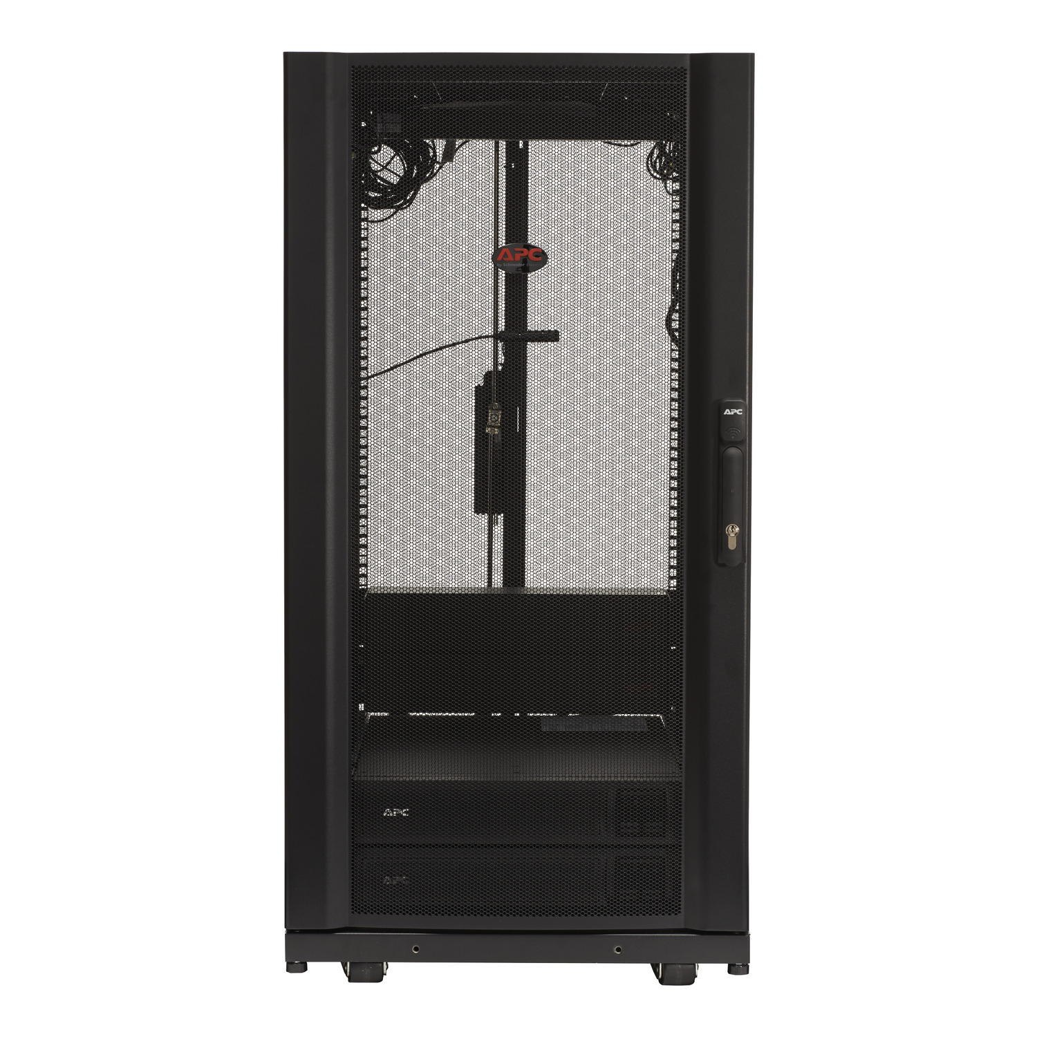 Serverrack, APC, USV-Gehäuse, Mesh-Tür, Elektro-Schrank