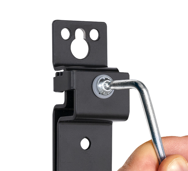 B-TECH SYSTEM X - Adjustable Depth Rail Mounting Bracket BT8390-WFK5/B B-TECH SYSTEM X - Adjustable Depth Rail Mounting Bracket BT8390-WFK5/B