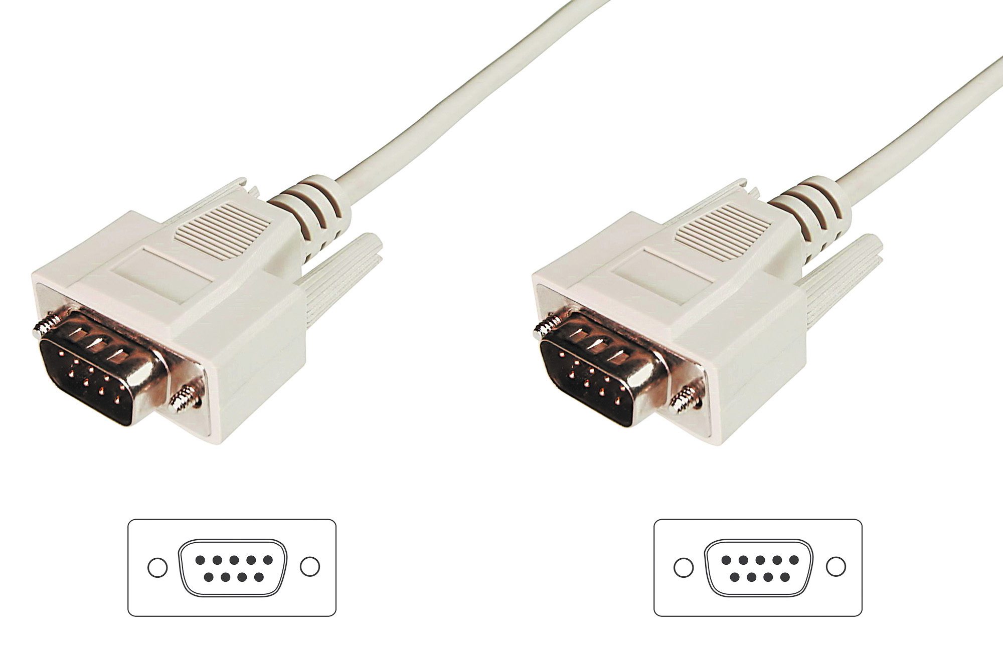 DIGITUS AK-610107-030-E Datatransfer Anschlusskabel, D-Sub9/St - D-Sub9/St DIGITUS AK-610107-030-E Datatransfer Anschlusskabel, D-Sub9/St - D-Sub9/St