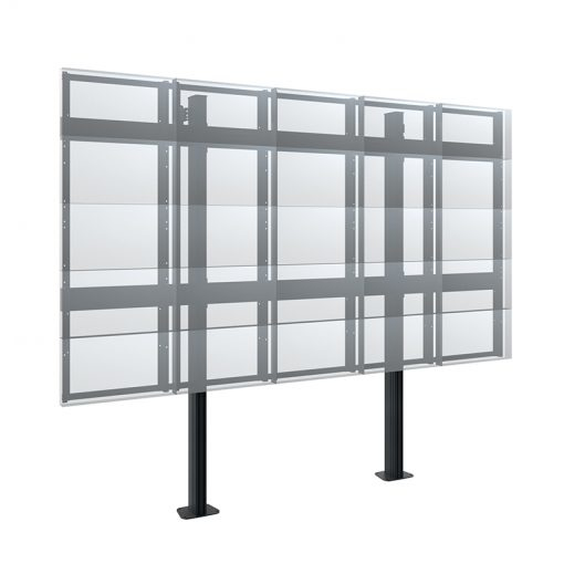Werbetafel, Metallrahmen, Glaspaneele, freistehend, mehrteilig