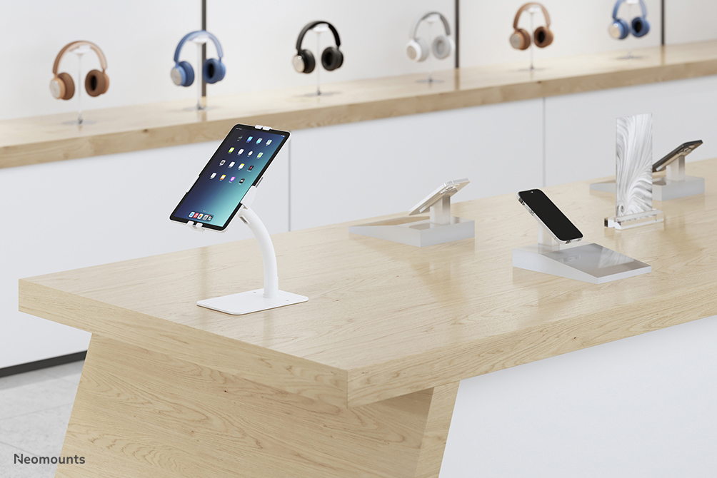 Neomounts Tischhalterung für Tablets - Tablet/UMPC - Passive Halterung - Tisch/Bank - Indoor - Weiß