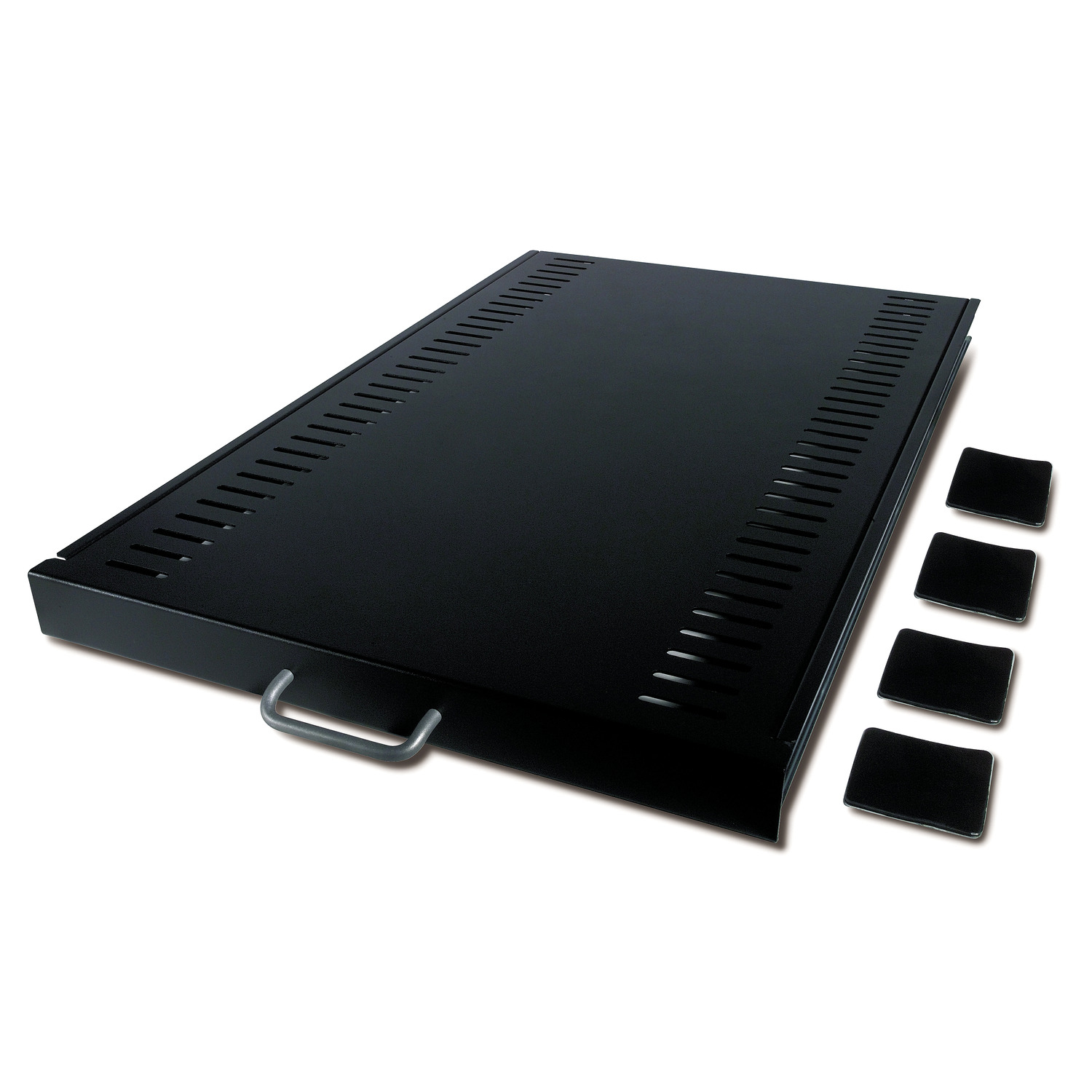 Rack, Serverrack, Rackablage, Belüftungsschlitze, Vier Paneele
