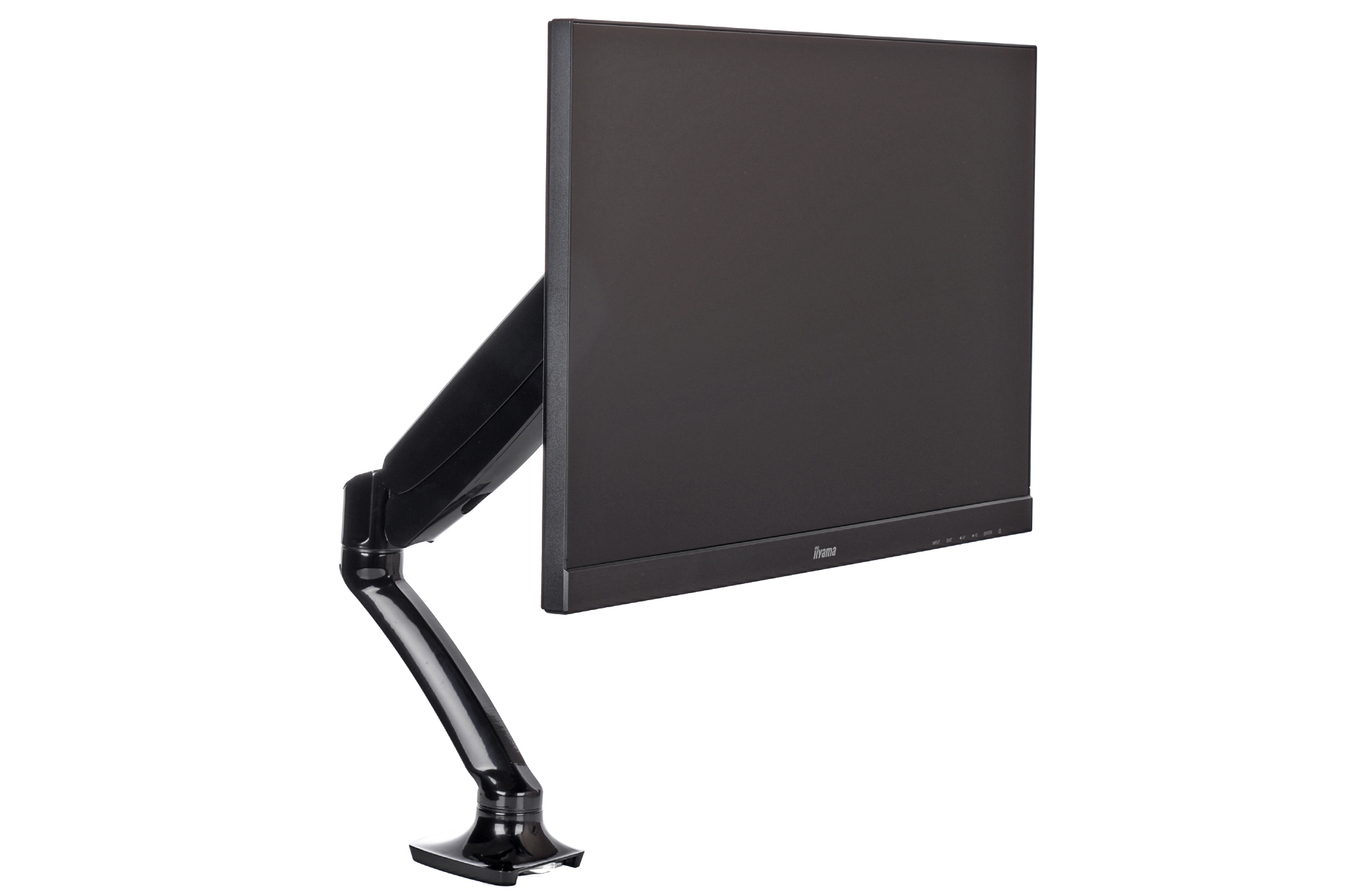 Monitor, LCD, Schwarz, Verstellbar, Tischhalterung