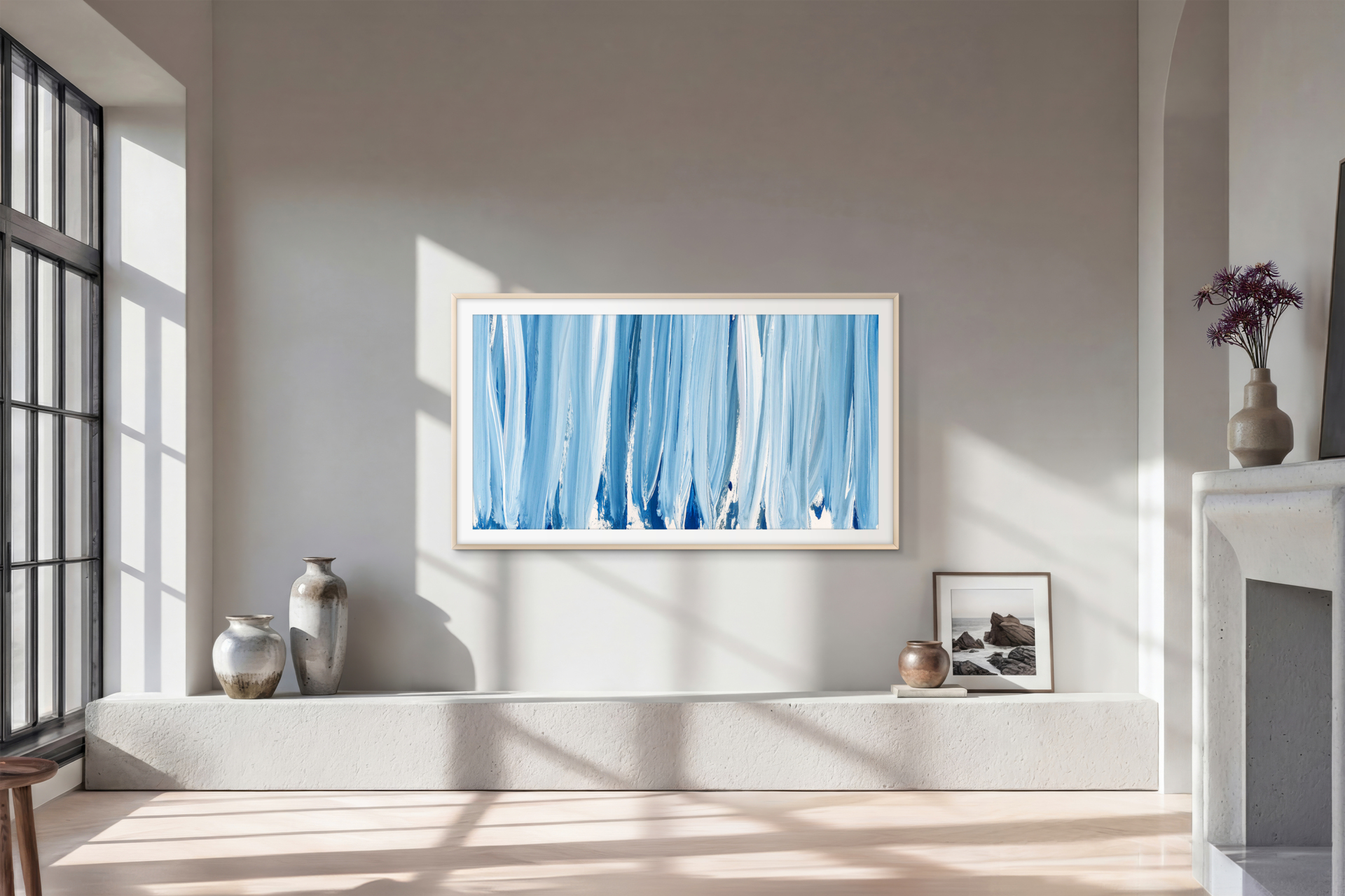 bild, kunstwerk, rahmen, wanddekor, modernekunst