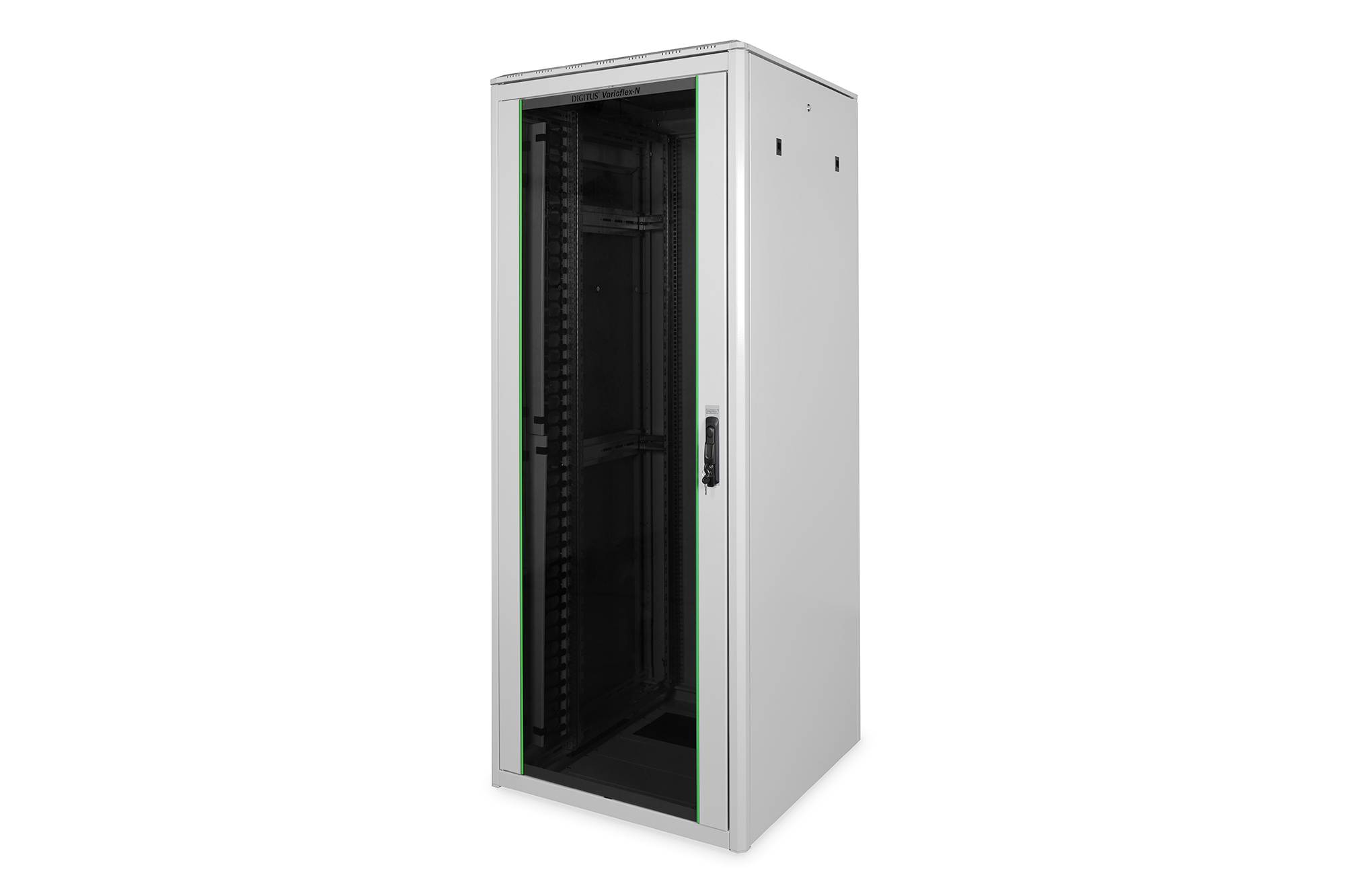 Serverrack, Datenrack, Netzwerk-Schrank, Glasdach, Industrielle Gehäuse