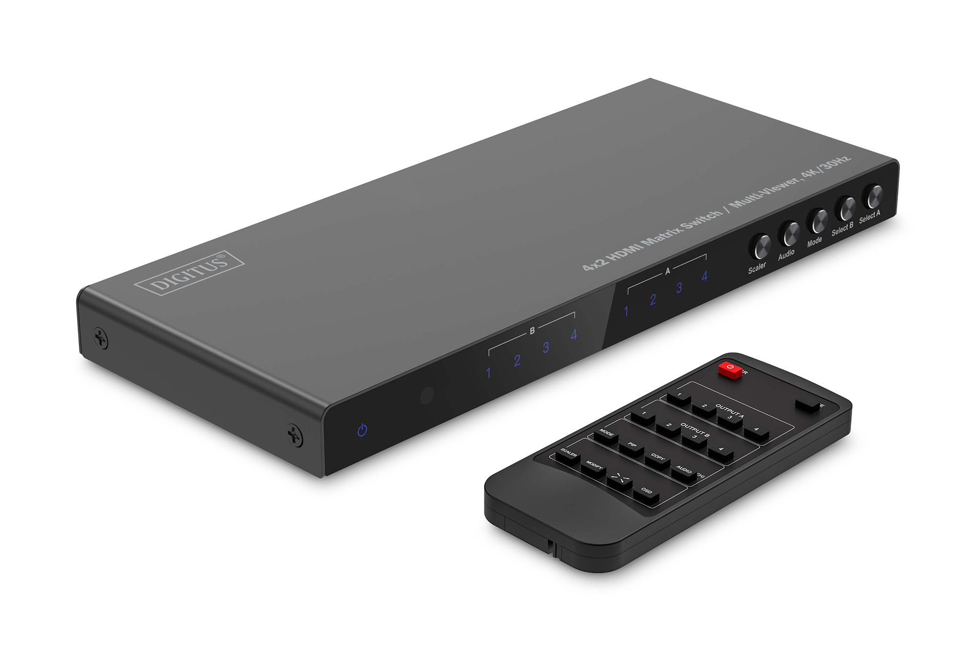 DIGITUS DS-55345 4x2 HDMI Matrix Switch / Multi-Viewer, 4K/30Hz DIGITUS DS-55345 4x2 HDMI Matrix Switch / Multi-Viewer, 4K/30Hz