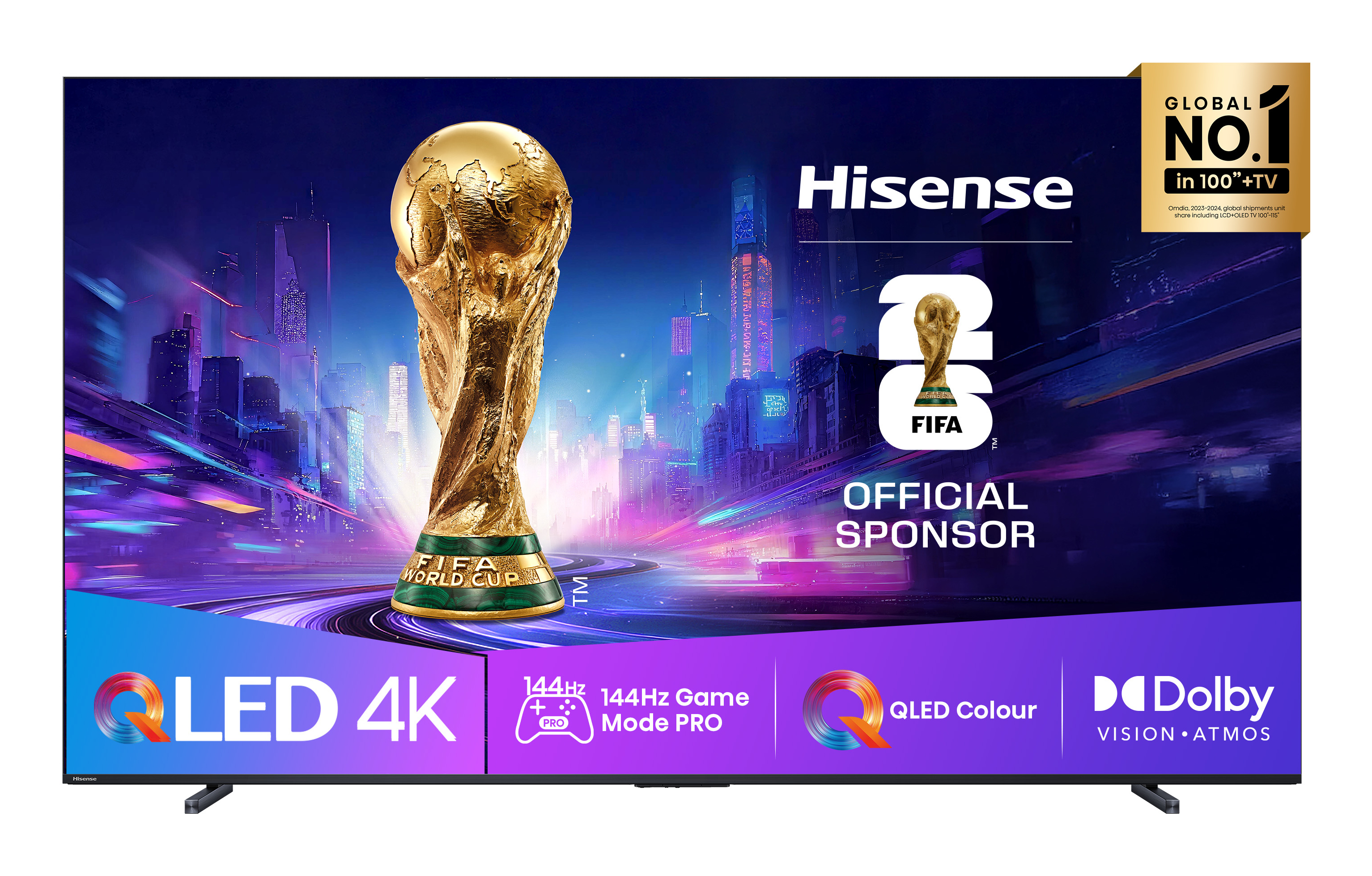 Fernseher, QLED, 4K, Dolby Atmos, Sponsorship