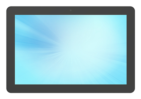 tablet, Bildschirm, Display, schwarzer Rand, blaues Gradient