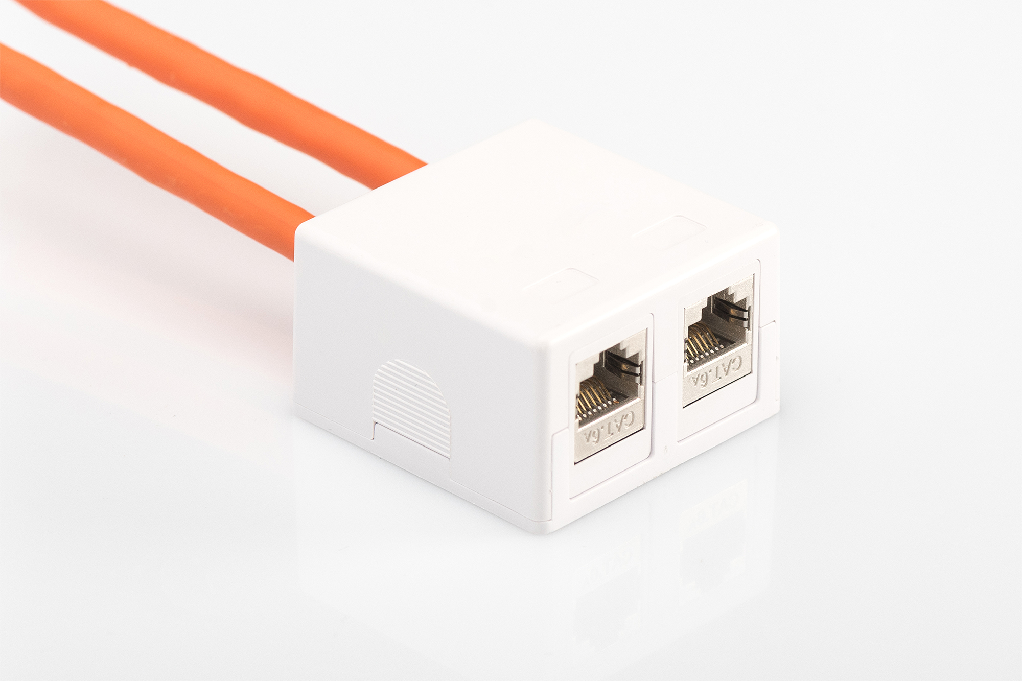 ethernet, Netzwerkadapter, RJ45, Stapelmodul, weißer Block