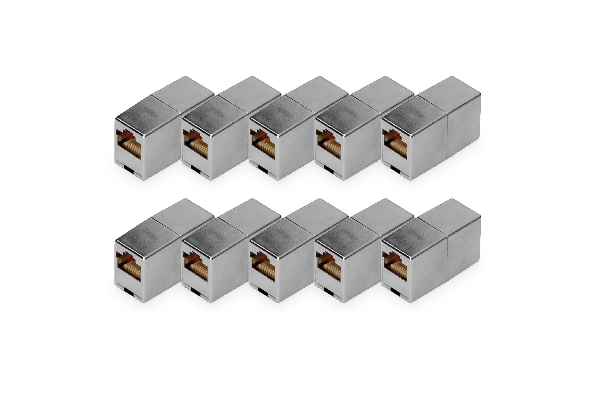 DIGITUS DN-93901-10 CAT 5e, Klasse D, RJ45 Modulare Kupplung - 10 Stk. DIGITUS DN-93901-10 CAT 5e, Klasse D, RJ45 Modulare Kupplung - 10 Stk.
