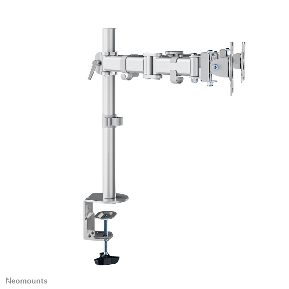 Neomounts Select Flachbild Tischhalterung - Klemme /Bolzen - 8 kg - 25,4 cm (10") - 68,6 cm (27") - 100 x 100 mm - Silber