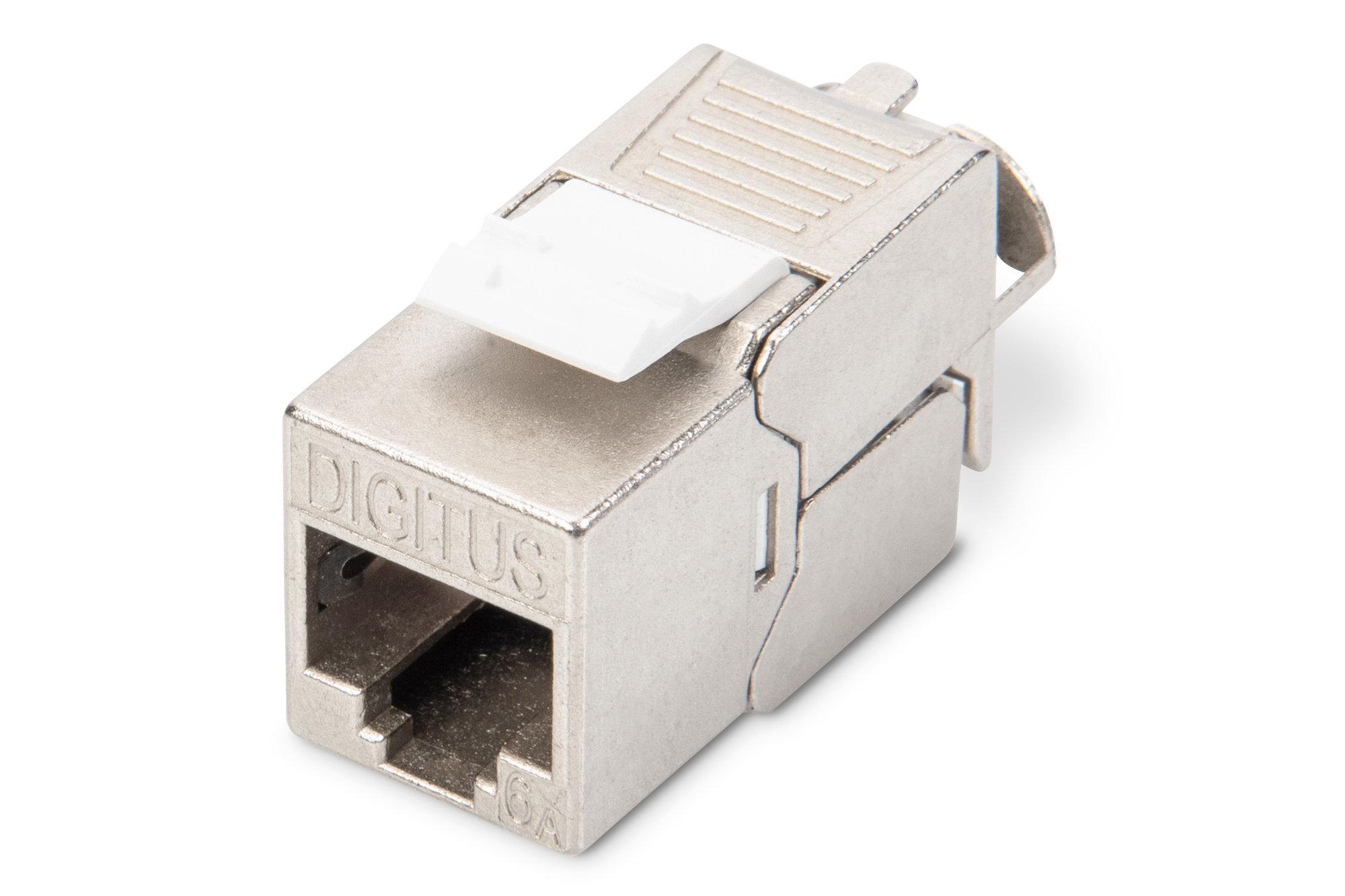 RJ45, Kopisf-Komponente, Netzwerkstecker, Dichtung Metall, Klemmhebel
