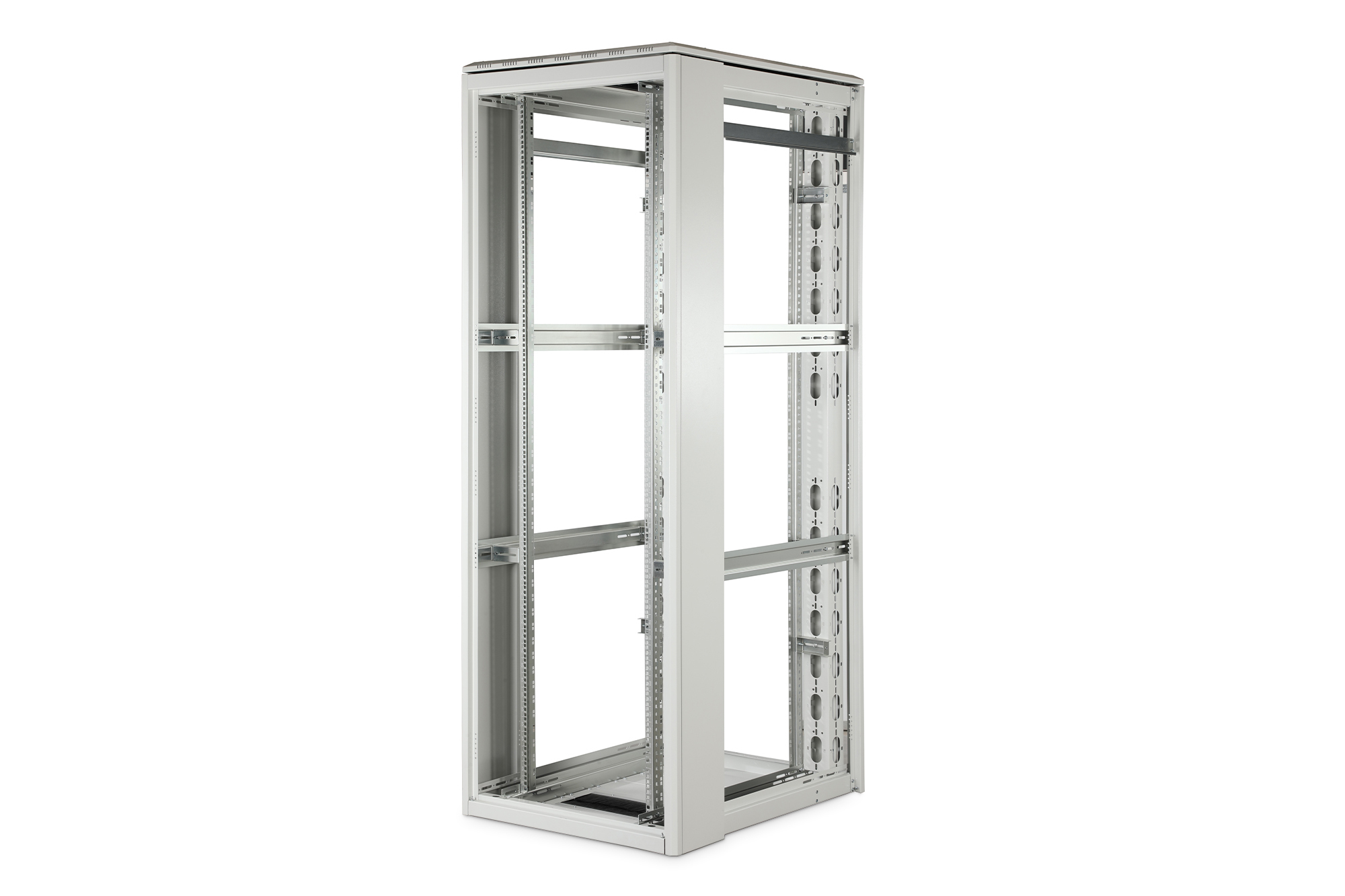 Server Rack, Rack Cabinet, Metallrahmen, Vertikalpfosten, Montagerails