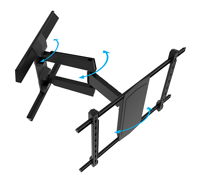 Monitorarm, Gasfeder, verstellbar, Halteframe, neigen/kippen