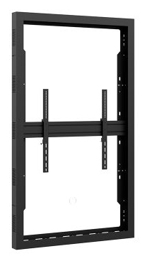 TV-Wandhalterung, Metallrahmen, schwarz, Montageschienen