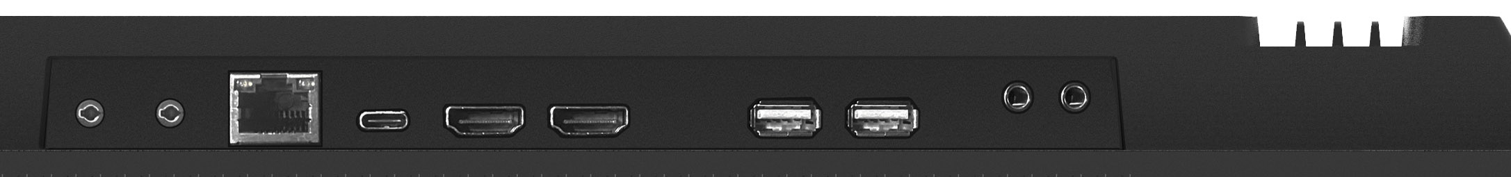 Netzwerkanschluss, Ethernet, USB-C, USB-A, Klinkenanschluss