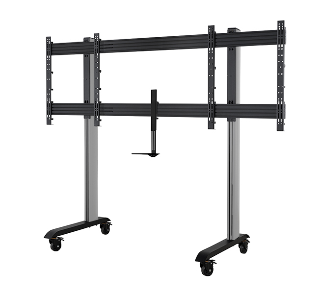 B-TECH SYSTEM X - XL Twin Screen VC Trolley with Webcam Shelf for 75" Displays BT8517/BS B-TECH SYSTEM X - XL Twin Screen VC Trolley with Webcam Shelf for 75" Displays BT8517/BS
