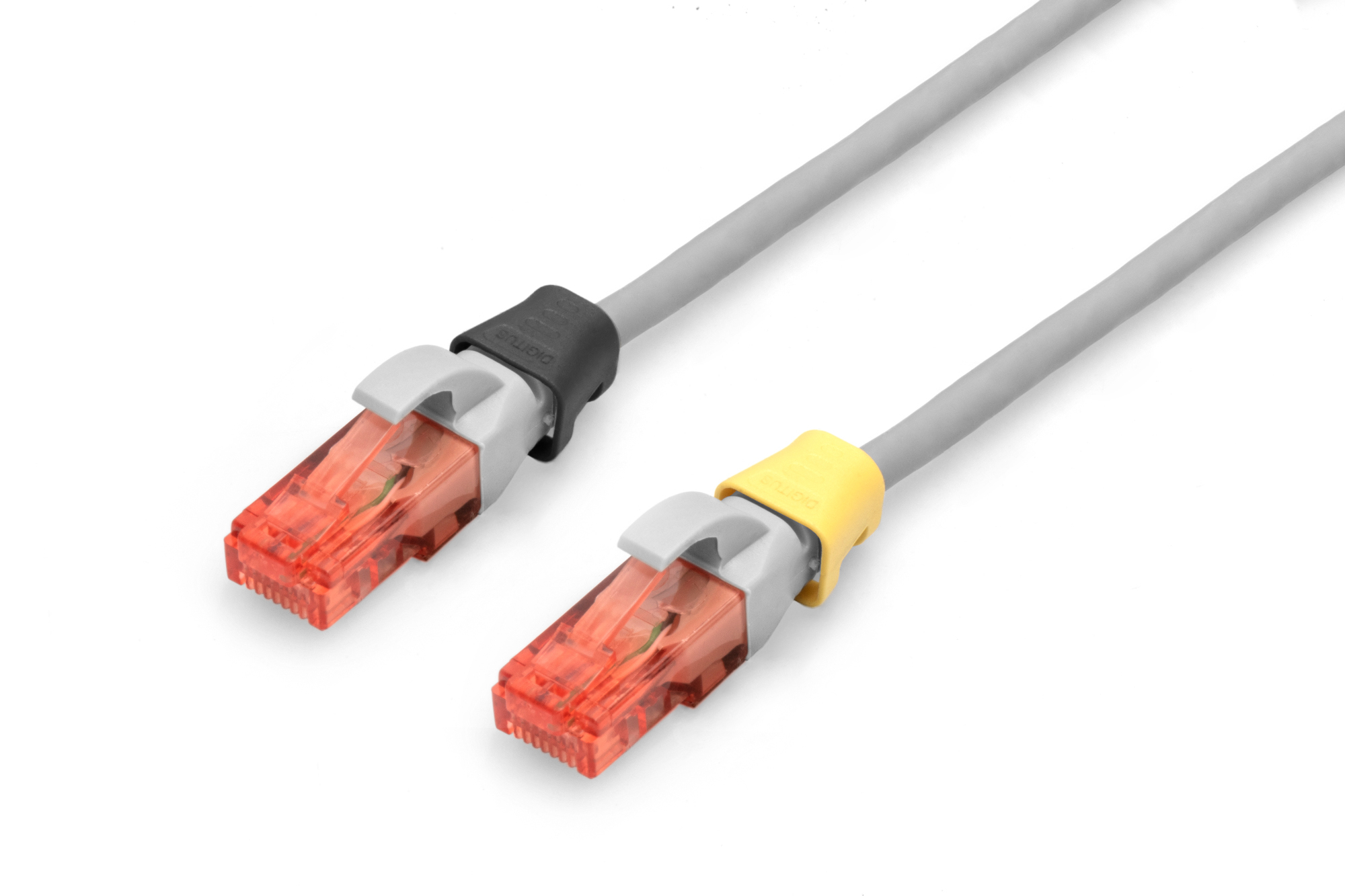 DIGITUS A-CC-M Farbclips für Patchkabel - Gemischt (je 20 Stück in Rot, Grün, Blau, Gelb, Schwarz)