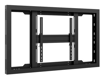TV-Wandhalterung, Metall, schwarz, verstellbare Schienen