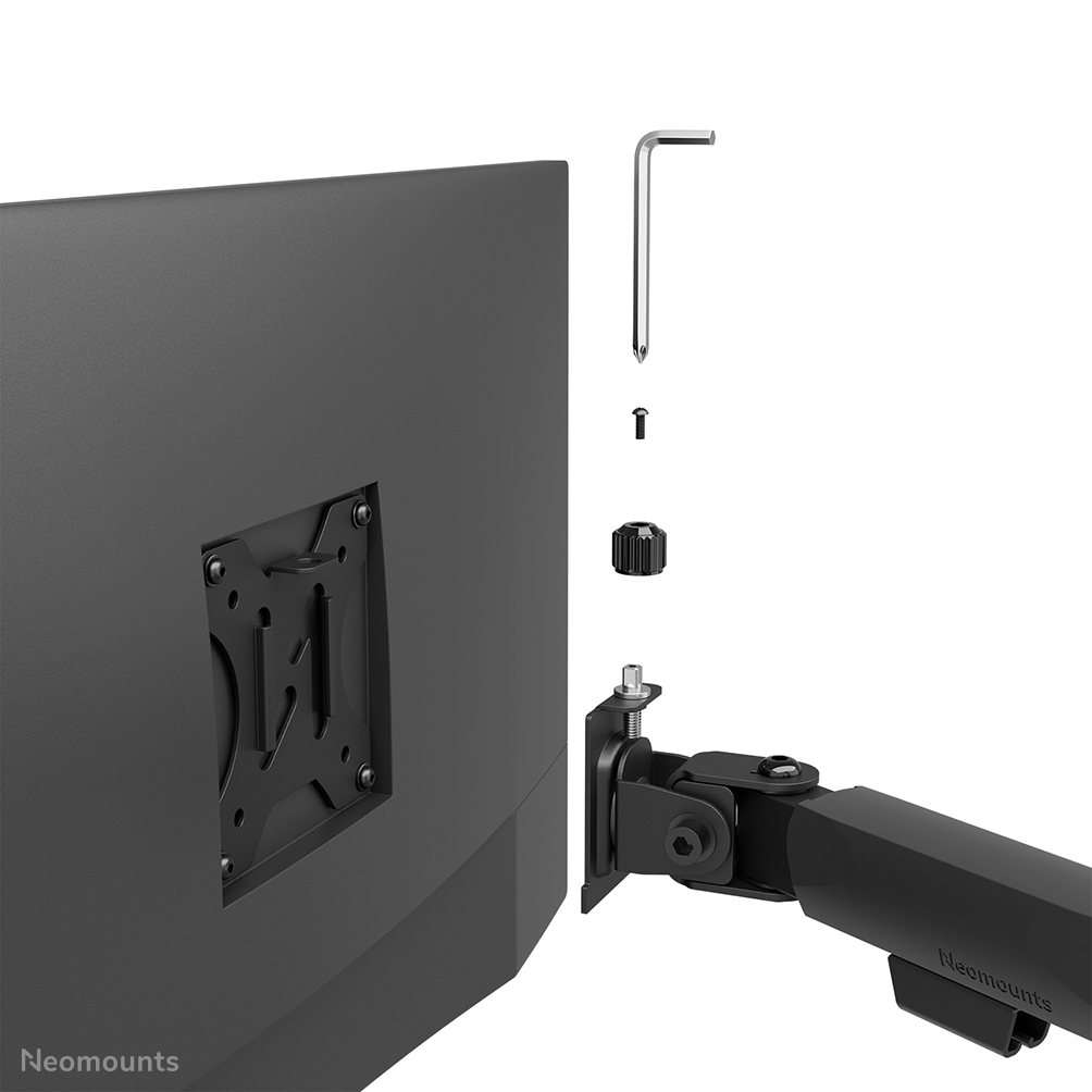 Neomounts Tisch-Monitorarm neigbar, schwenkbar, drehbar (VESA 100x100) DS60-600BL1