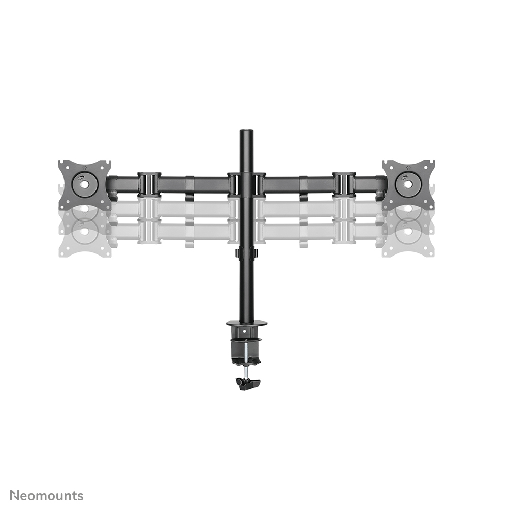 Neomounts Select Flachbild Tischhalterung - Klemme /Bolzen - 8 kg - 25,4 cm (10") - 68,6 cm (27") - 100 x 100 mm - Schwarz