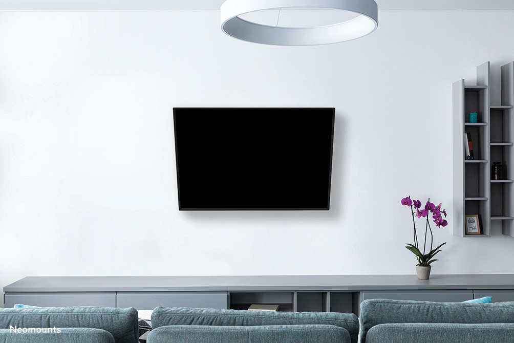 Fernseher, Wandmontage, Flachbildschirm, Wohnzimmer, Medienkonsole