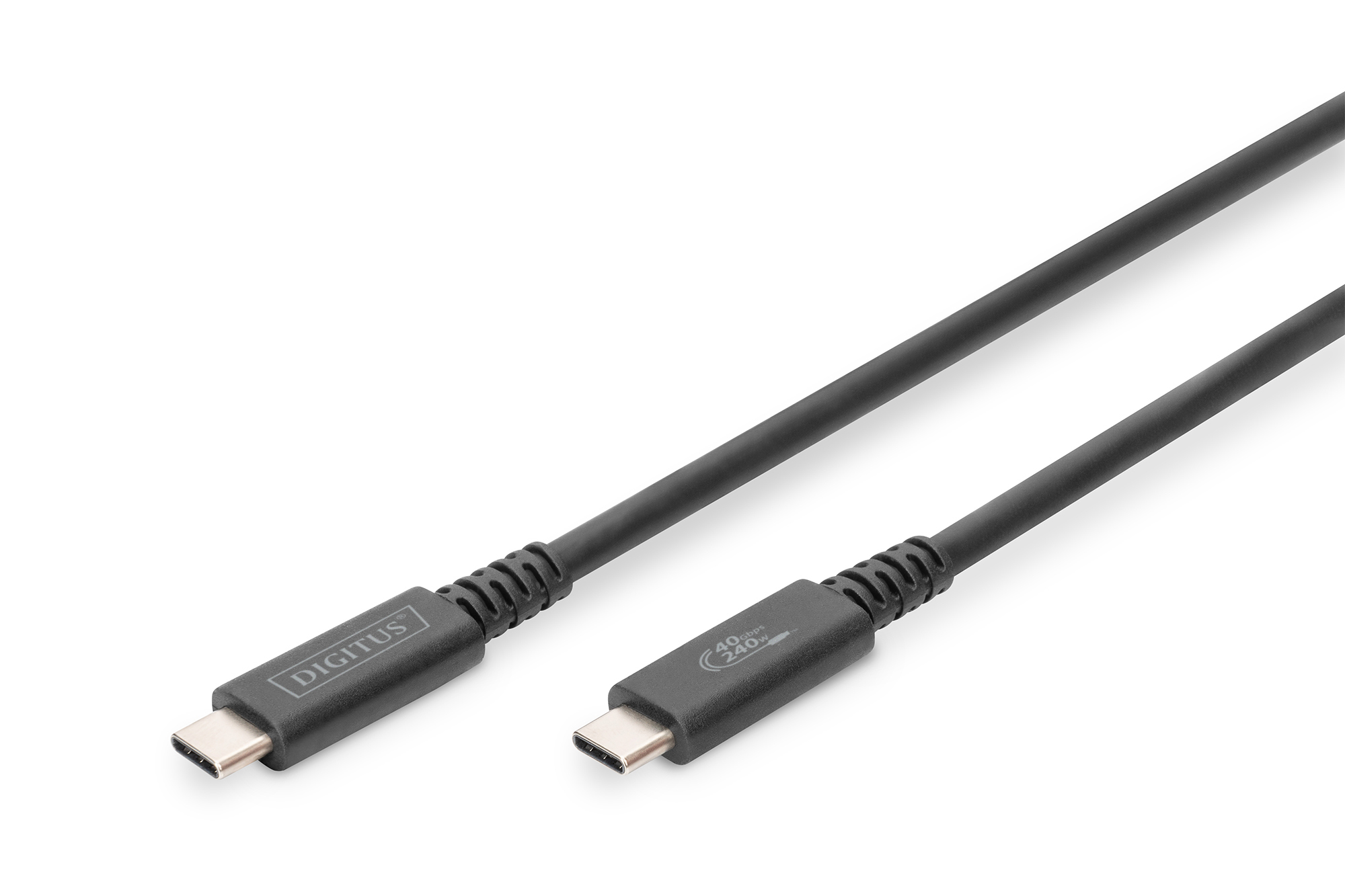 HDMI, Kabel, USB-C, DigiTUS, Schwarz