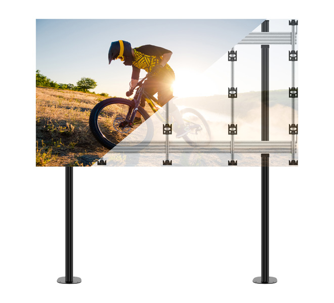 B-TECH SYSTEM X - Bolt-Down Stand for INFiLED WP Series 4x4 DVLED Videowalls BT93INFWP-B-4X4/BB B-TECH SYSTEM X - Bolt-Down Stand for INFiLED WP Series 4x4 DVLED Videowalls BT93INFWP-B-4X4/BB