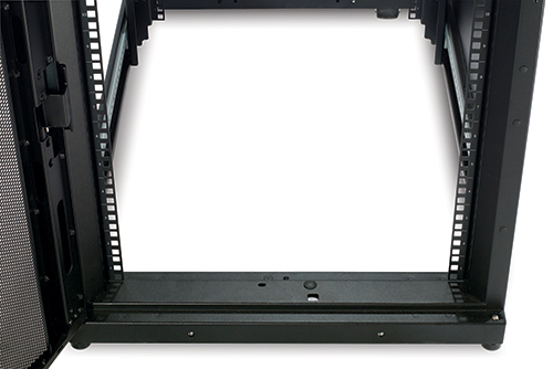 server rack, rackmount, Montage-Schienen, Metallrahmen, leerer Rack