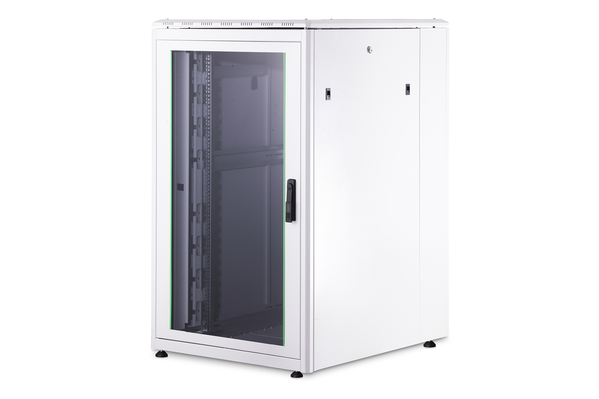 DIGITUS DN-19 26U-8/10-1 Netzwerkschrank Unique Serie - 800x1000 mm (BxT) Kabinett, Mobiliar, Tür, Elektrisches Gerät, Kühlschrank