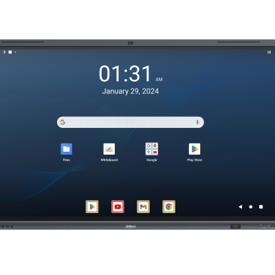 tablet, black bezel, blue wallpaper, home screen, apps