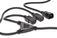 Vorschau: DIGITUS Netzverteilerkabel, C14 - 2x C13 St/Bu, 1.7m