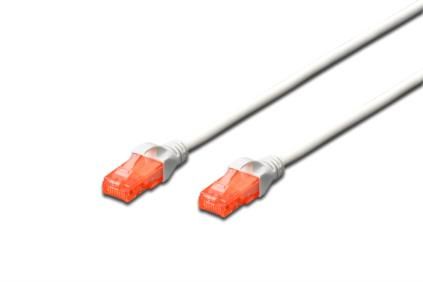 DIGITUS Patchkabel CAT 6 S-FTP, Länge 0,25 m, Farbe Weiß