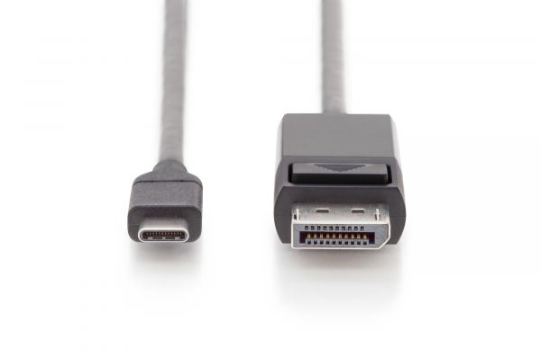 DIGITUS USB Type-C Adapterkabel, Type-C auf DP St/St, 2,0m
