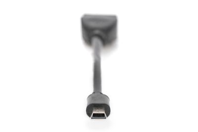 DIGITUS USB 2.0 Adapterkabel, OTG, Typ mini B - A St/Bu, 0,2m